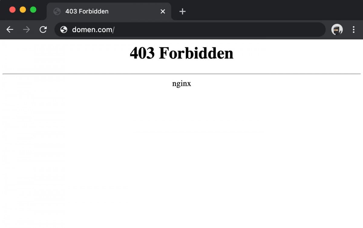 403 Forbidden